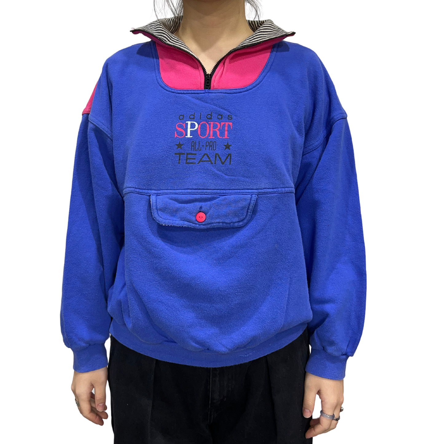 Vintage Adidas Sport All-Pro Team Fleece Pullover*
