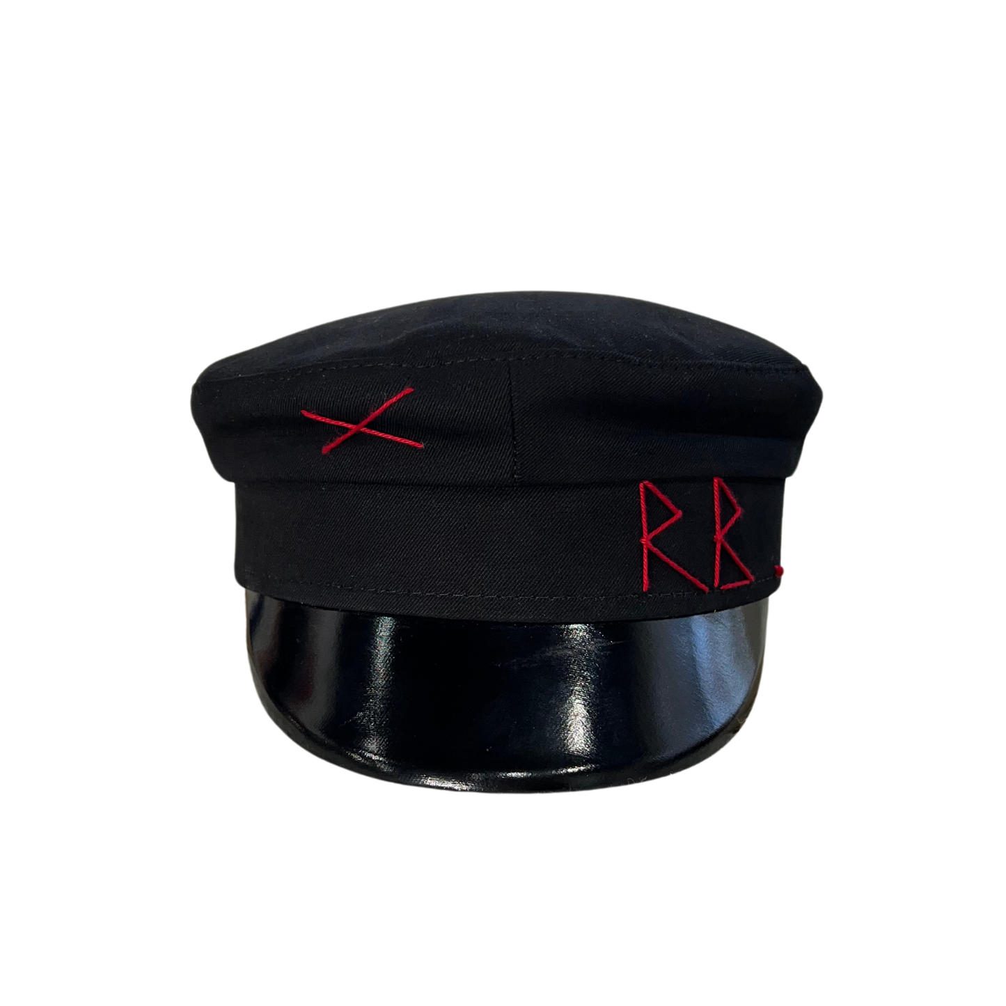 Ruslan Baginskiy hat Originally Baker Boy Hat Black And Red