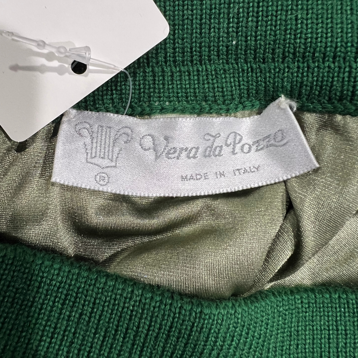 Vera da Pozzo Vintage Green Knit Pencil Skirt*