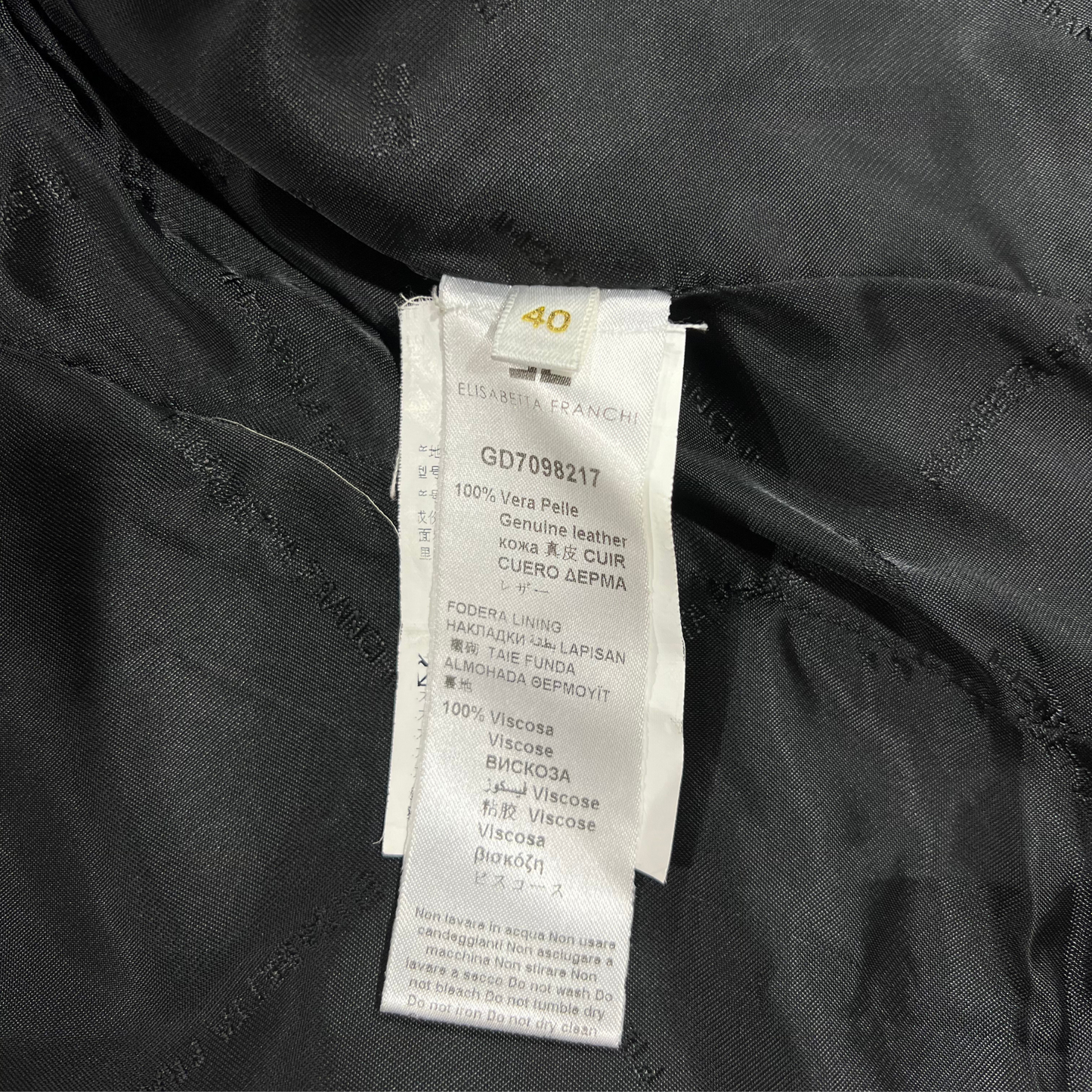 The Elisabetta Franchi Fringe Leather Jacket