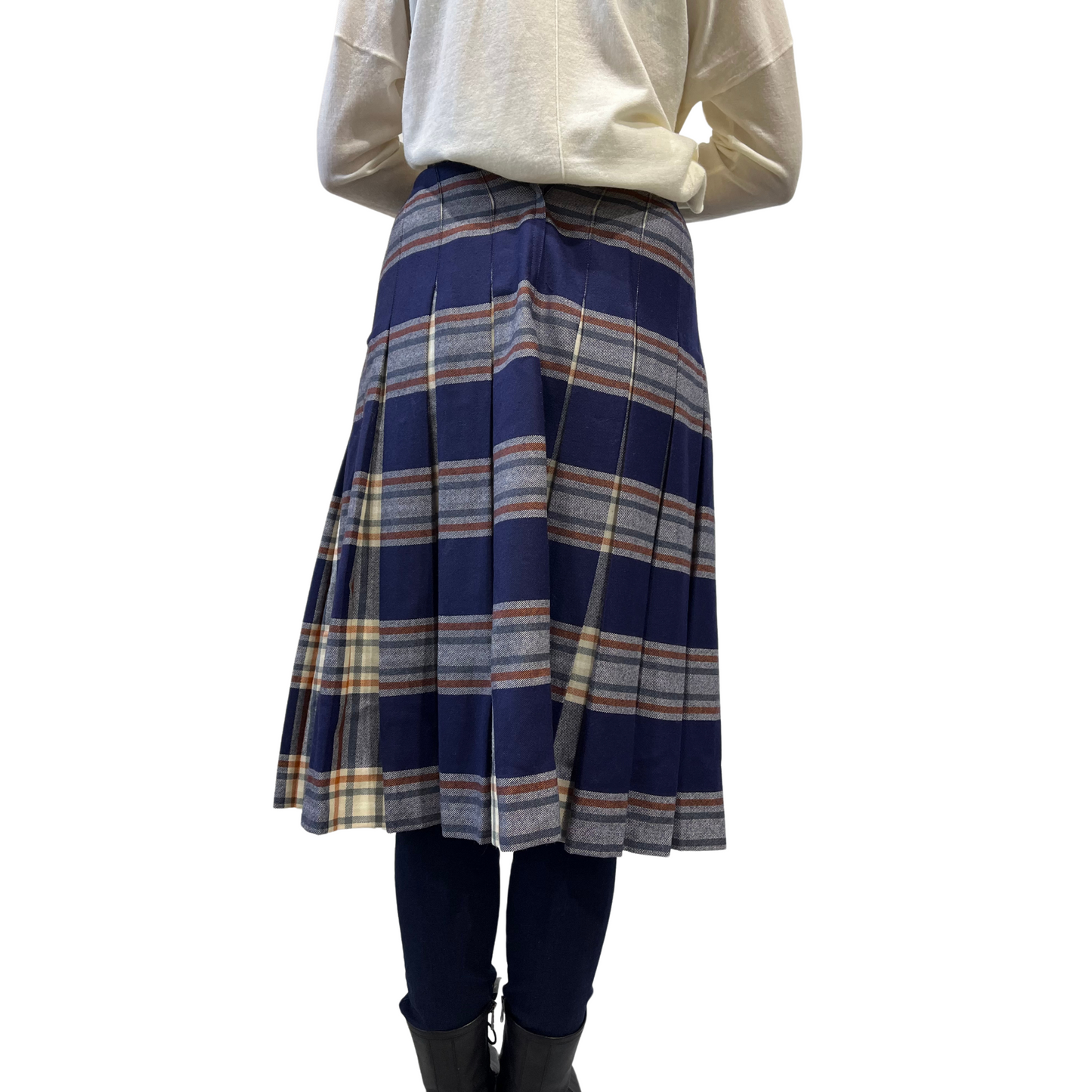 Vintage Wool Plaid Skirt*