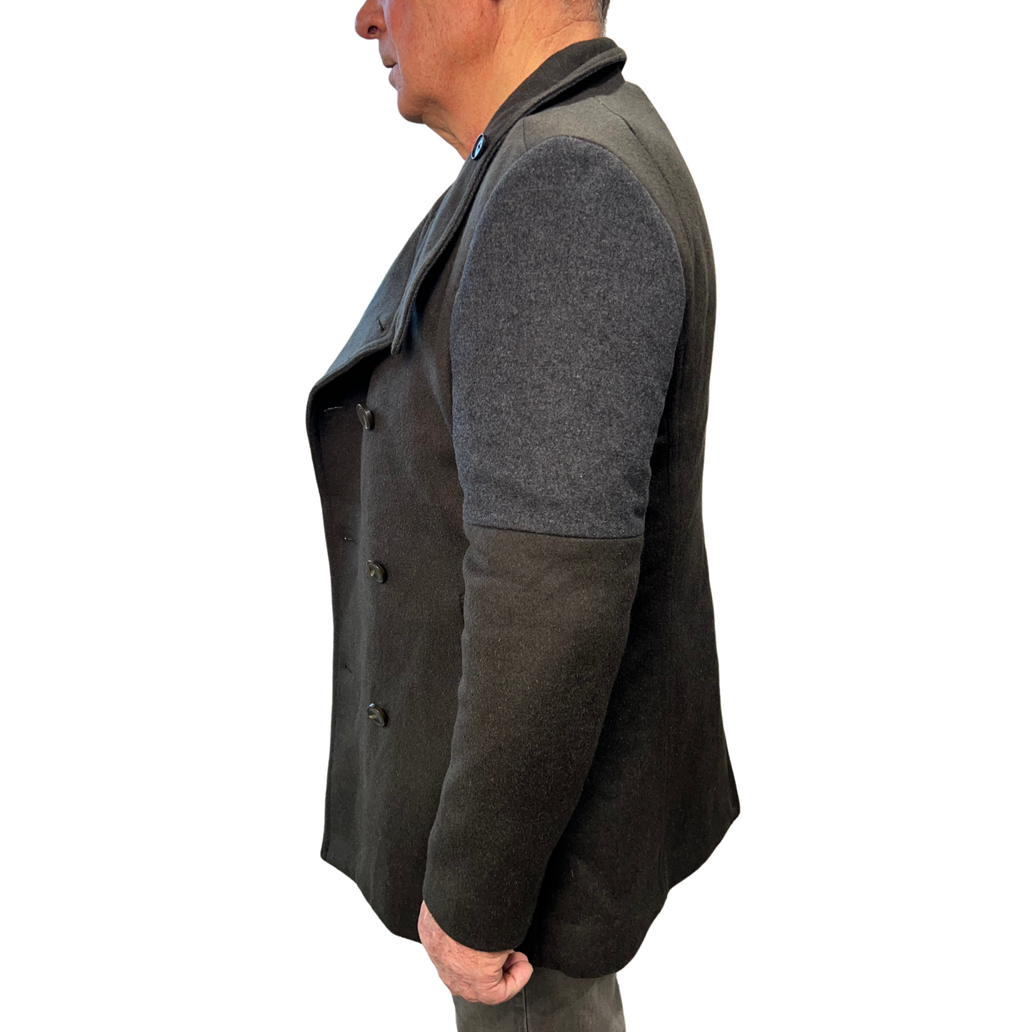 Codes Combine Wool-Blend Double-Breasted Coat