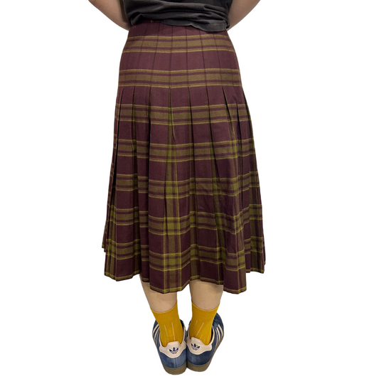 Dalkeith Plaid Pleated Skirt