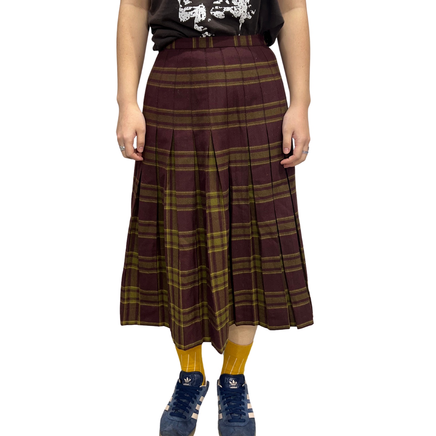 Dalkeith Plaid Pleated Skirt