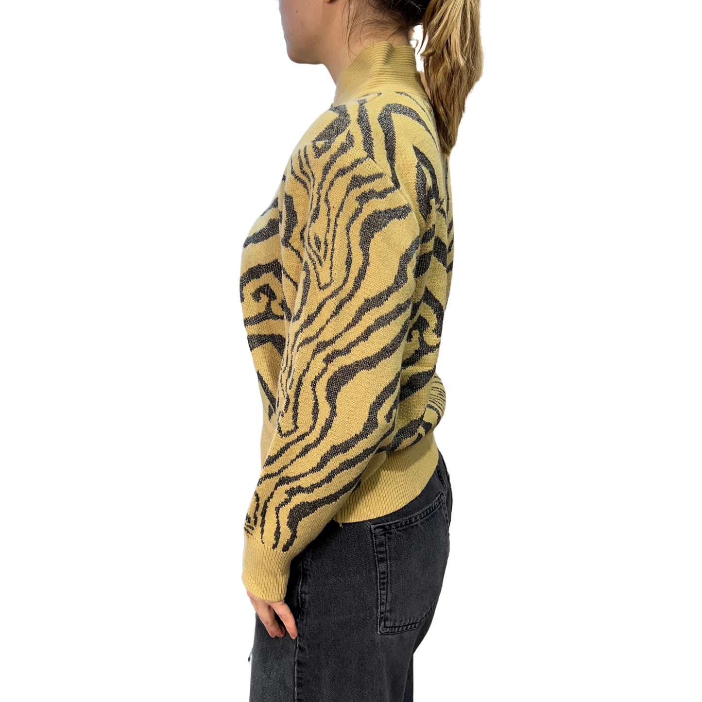 Three-X Excellence Wool Mock Neck Sweater