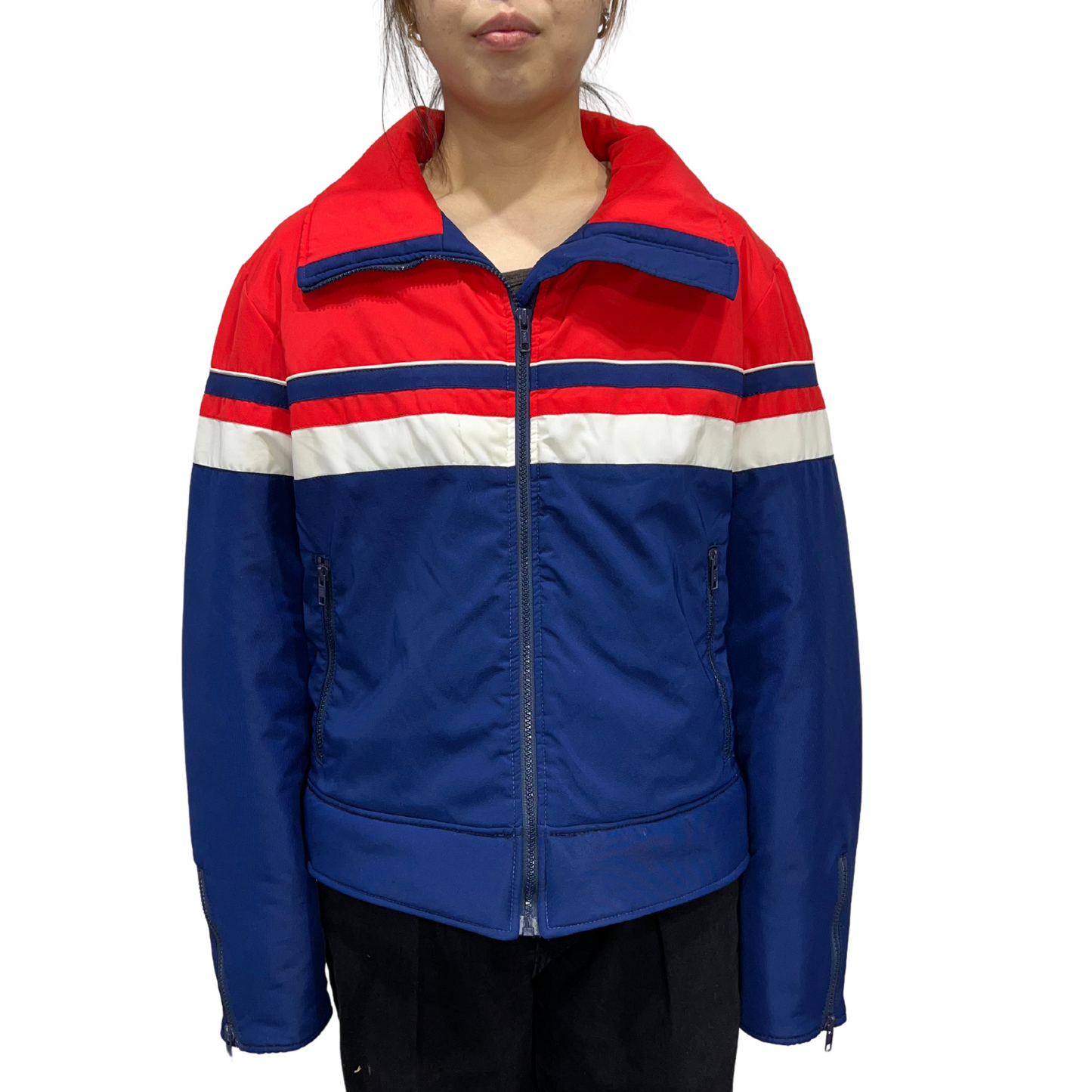 Vintage Topher Stretch Red and Blue Nylon Ski Jacket*