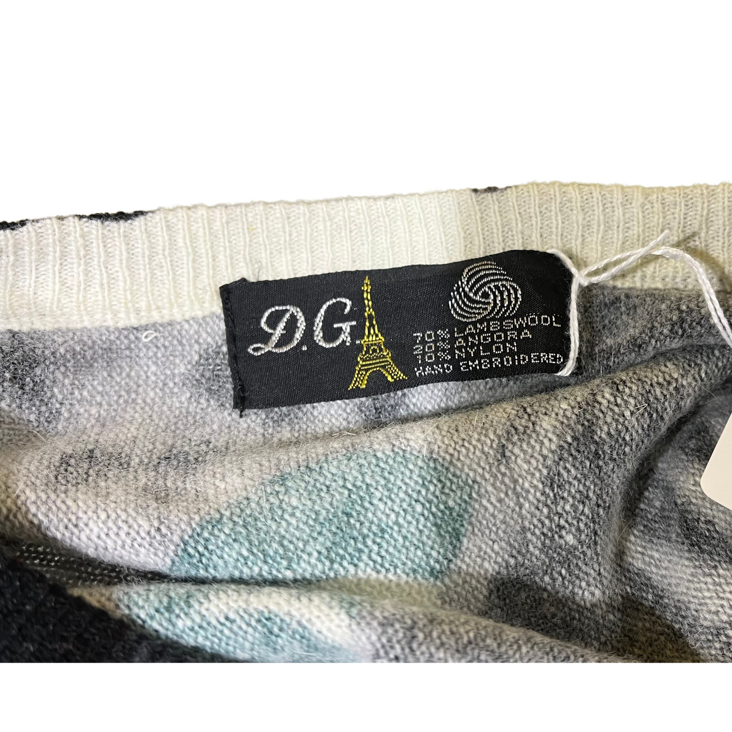 D.G. Paris Vintage Embroidered Sweater