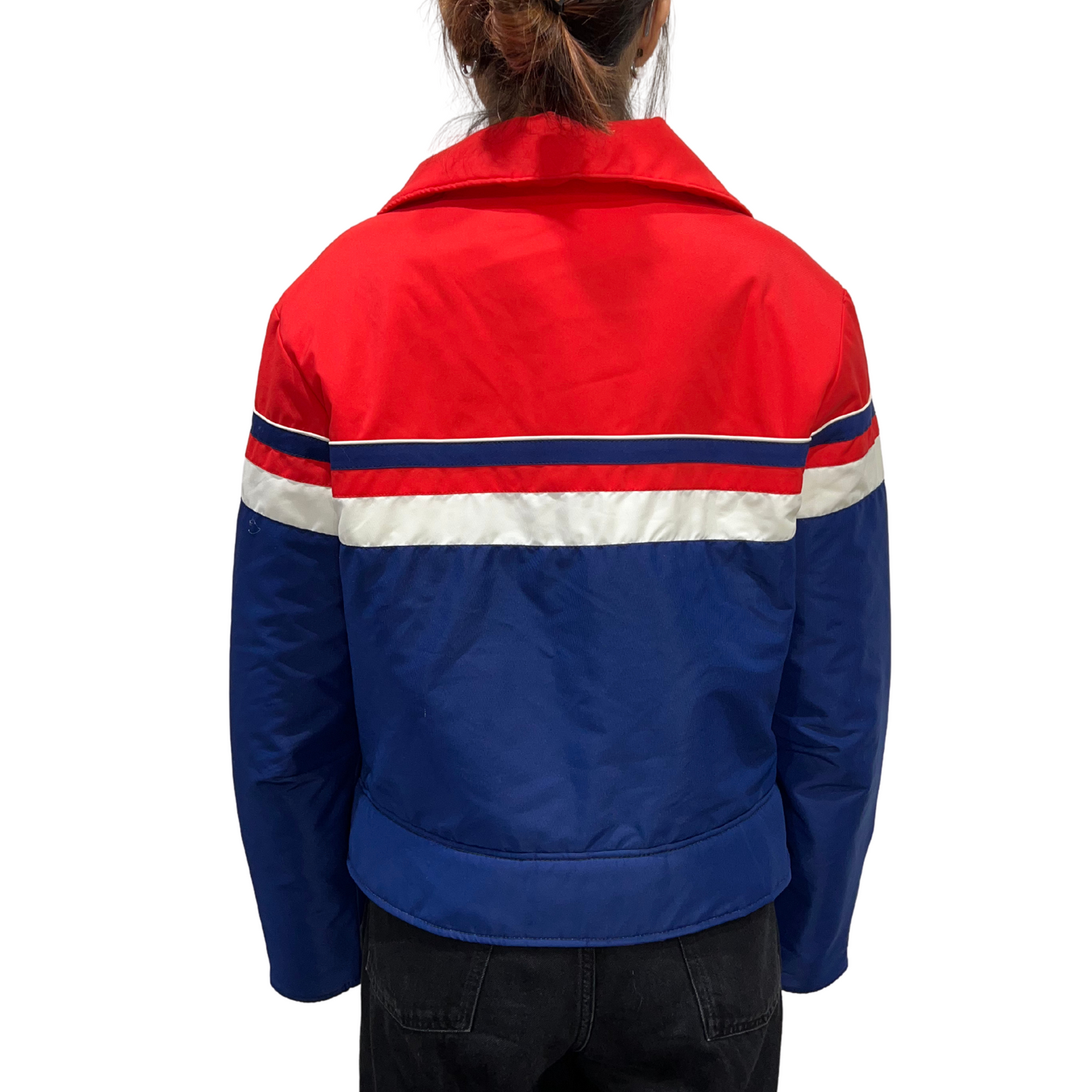 Vintage Topher Stretch Red and Blue Nylon Ski Jacket*