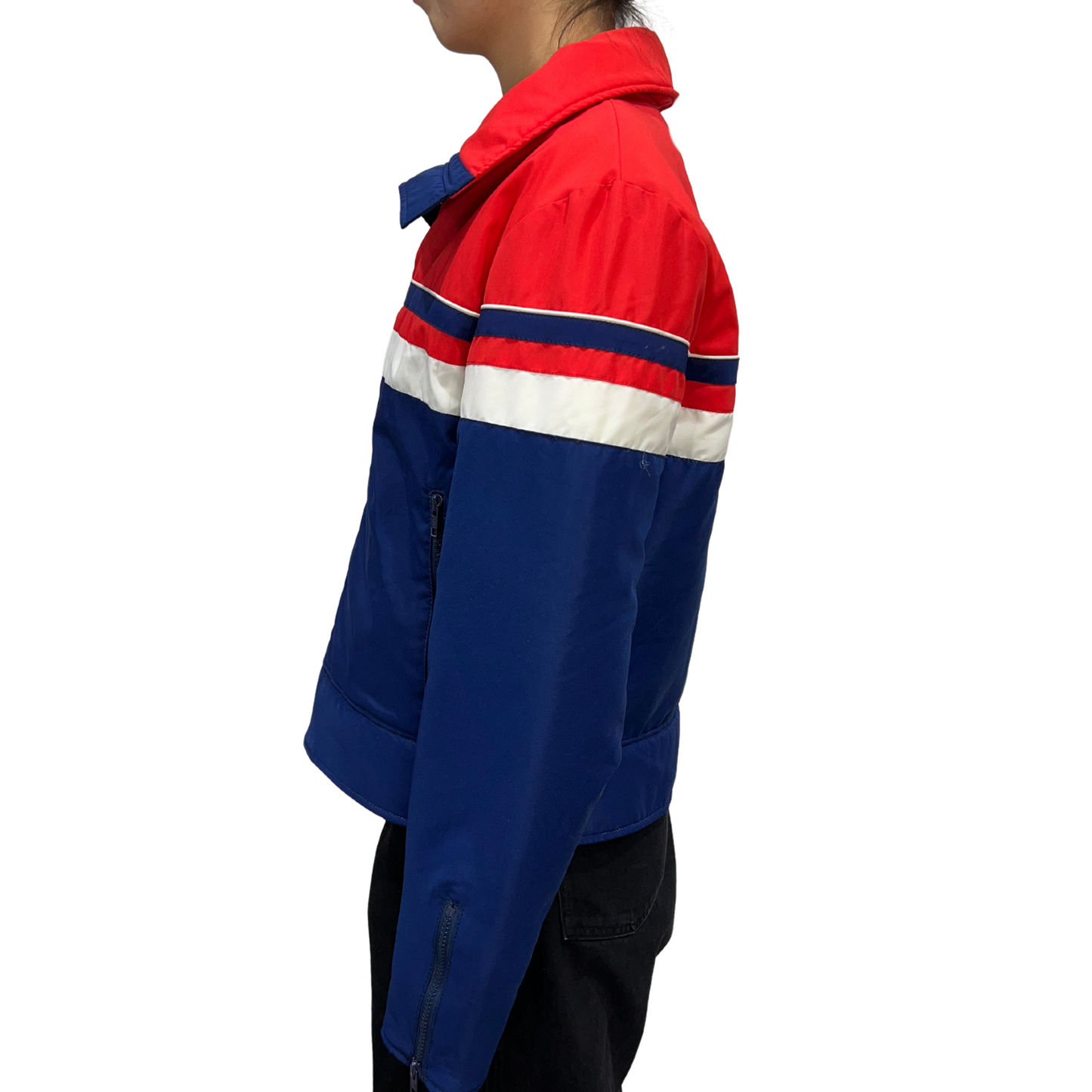 Vintage Topher Stretch Red and Blue Nylon Ski Jacket*