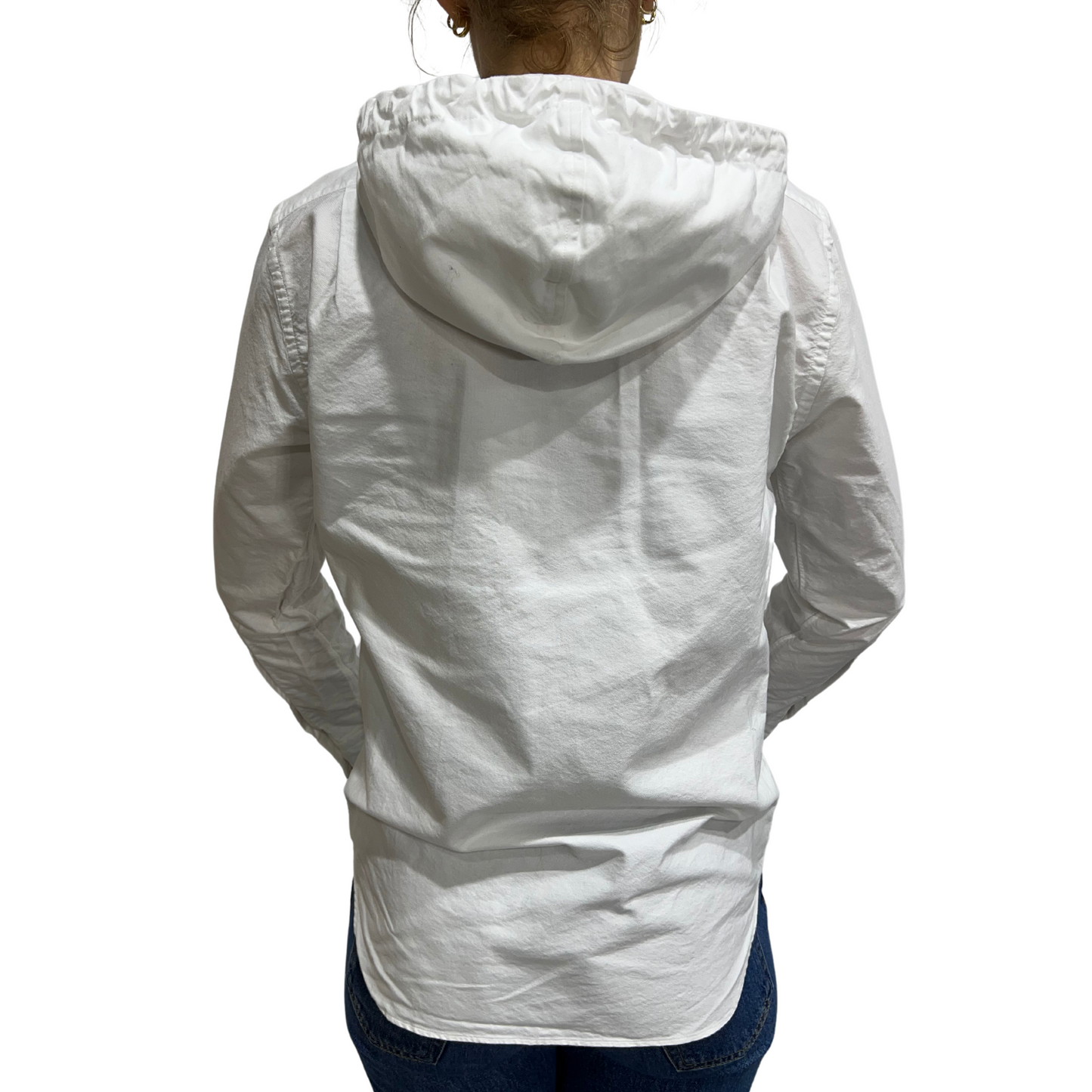 Thom Browne White Hooded Shirt
