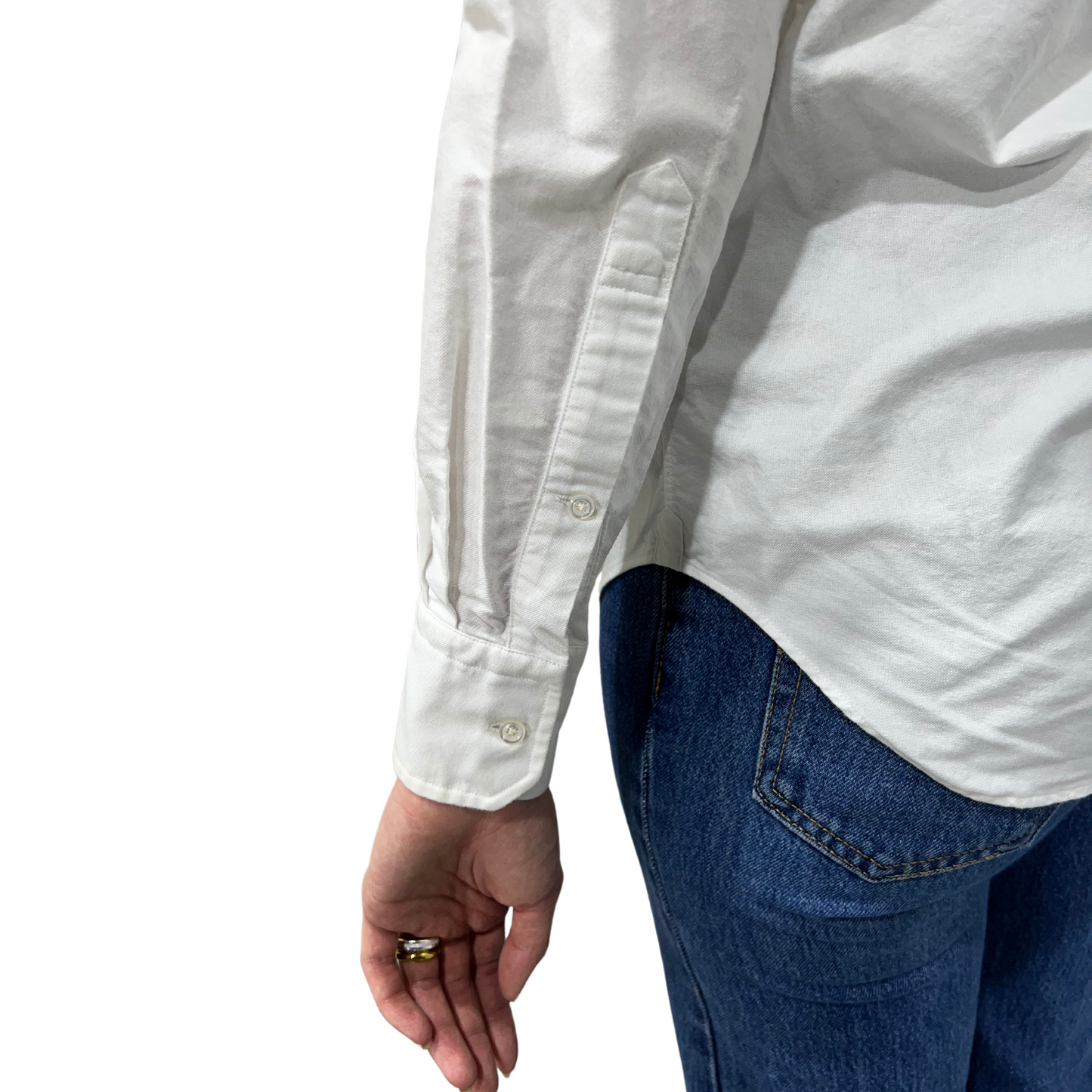 Thom Browne White Hooded Shirt