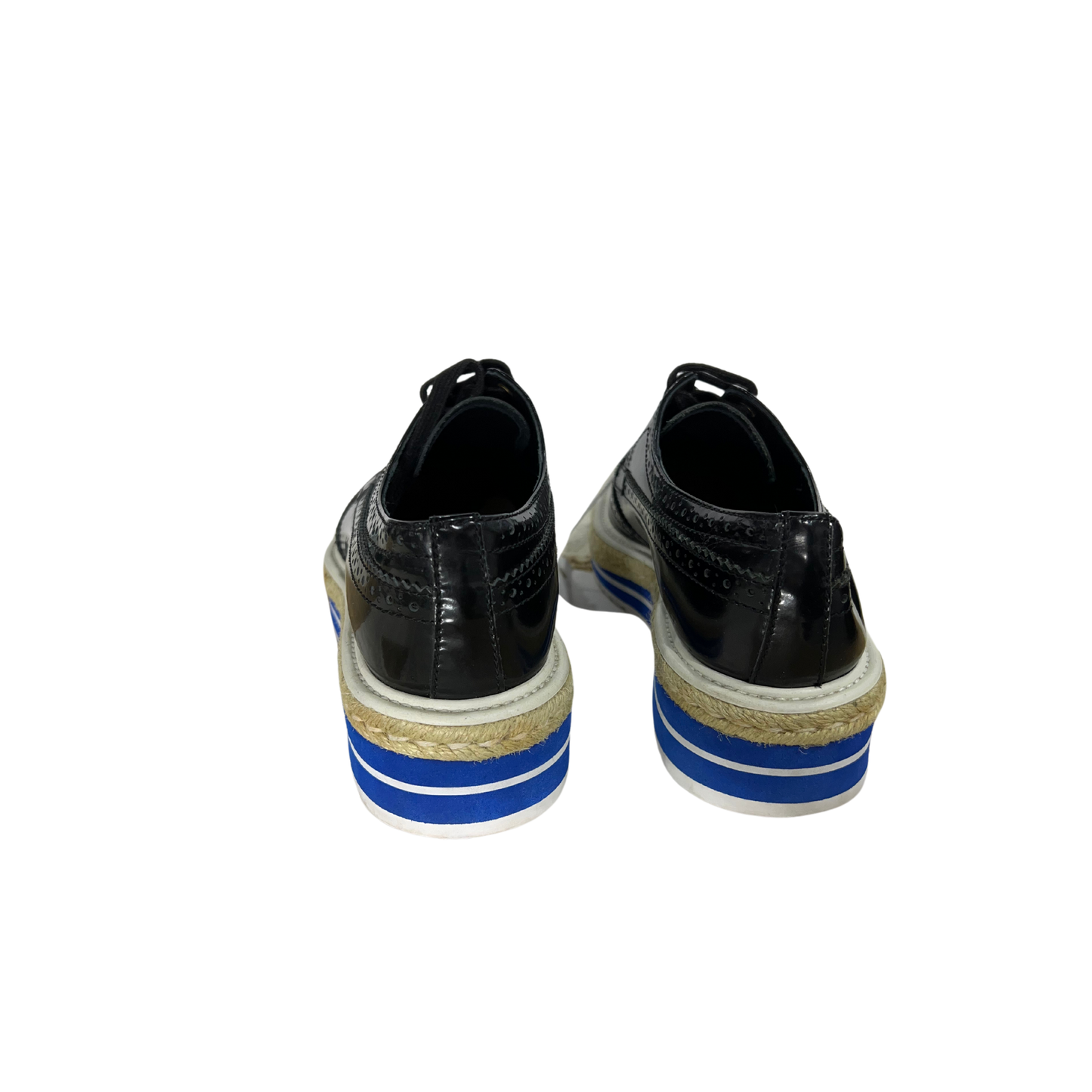 Prada Leather Lasercut Accents Oxfords