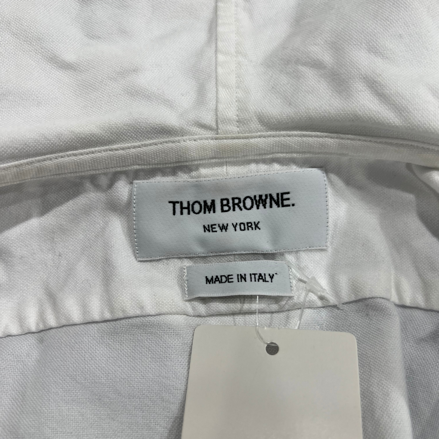 Thom Browne White Hooded Shirt