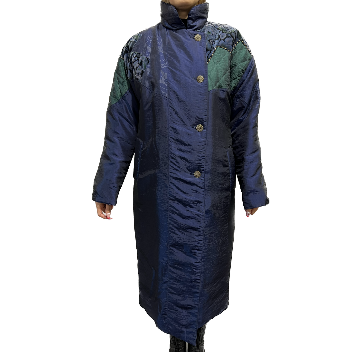 Pizzaz Vintage Long Puffy Trenchcoa