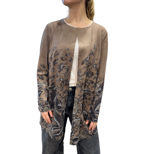 Betty Barclay Animal Print Open-Front Jacket