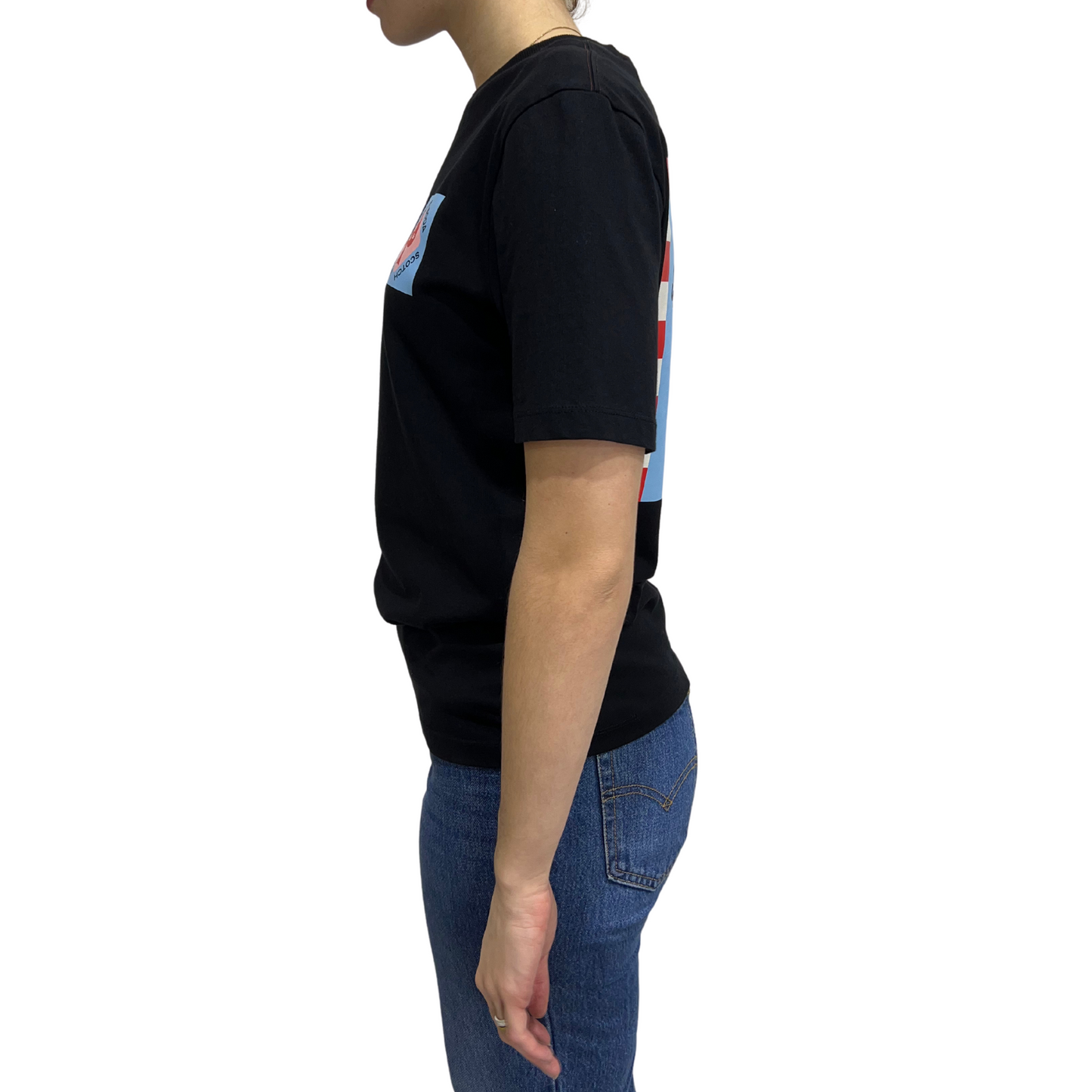 Scotch & Soda Black Graphic T-Shirt*