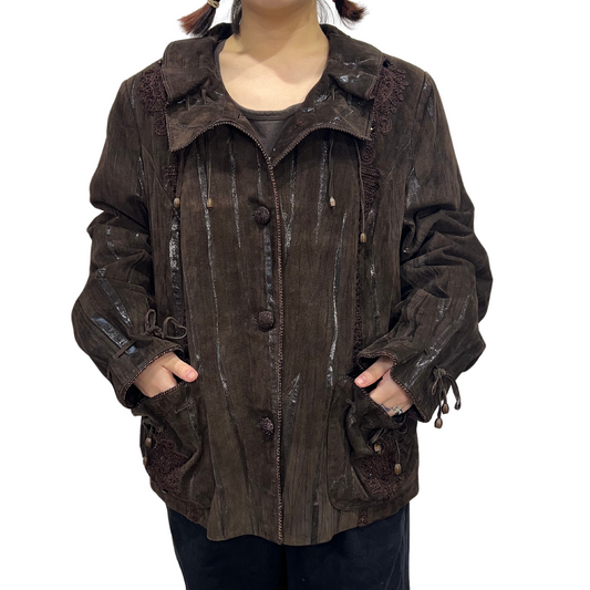 Avantur German Brown Leather Suede Jacket*