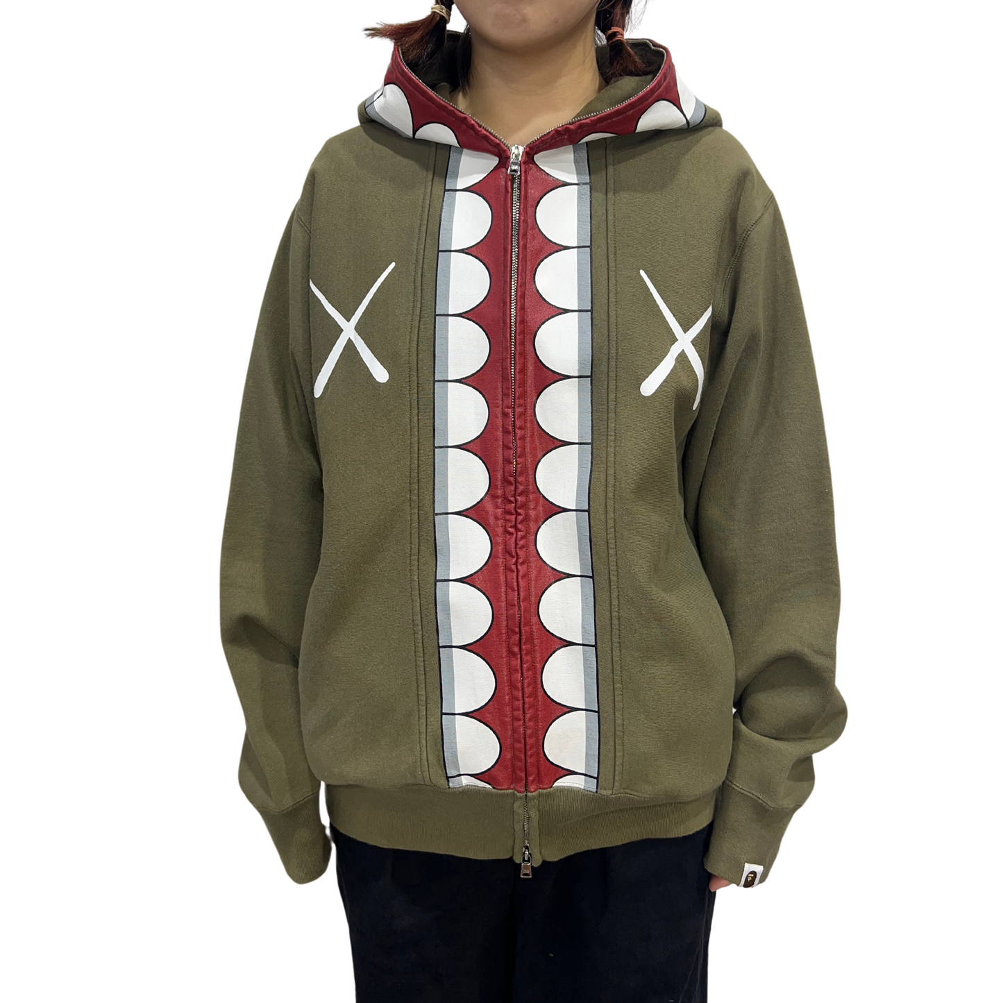 BAPE × KAWS CHOMPERS Full Zip Hoodie*