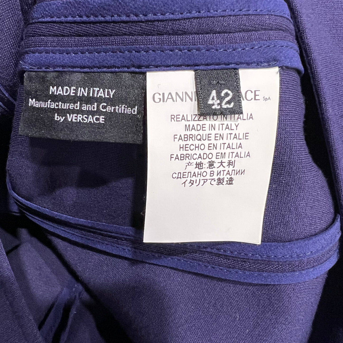 Elegant Versace Navy Dress*