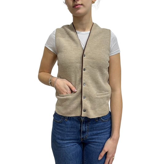 Snowy Mountain Vest - Pure wool