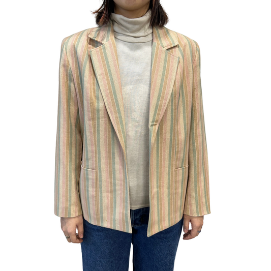 1980s/90s Vintage Mika Petite Striped Blazer*