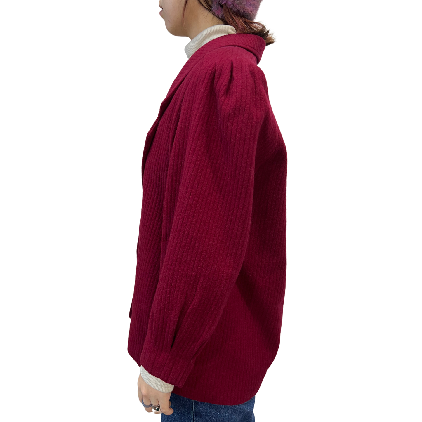 Vintage Burgundy Oversized Blazer*