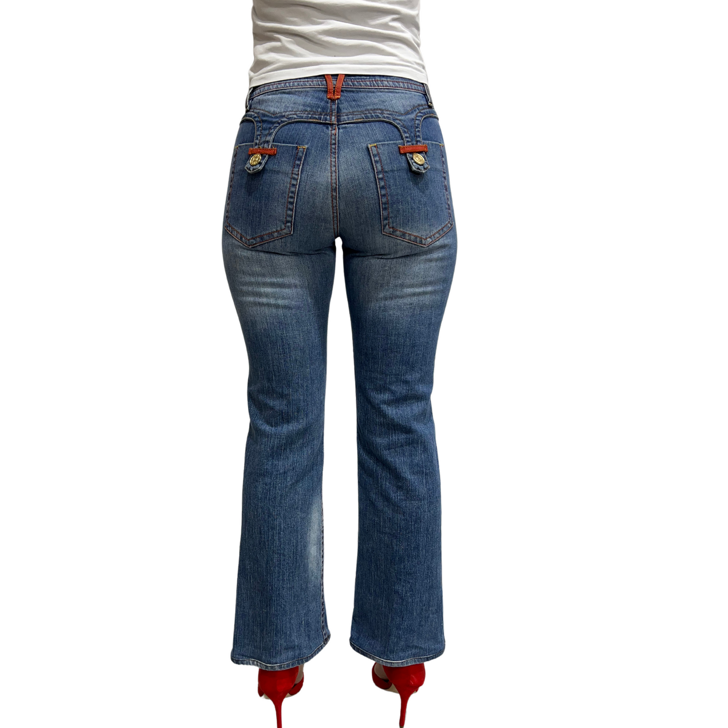 Vintage Versace Jeans Couture Straight-Leg Denim