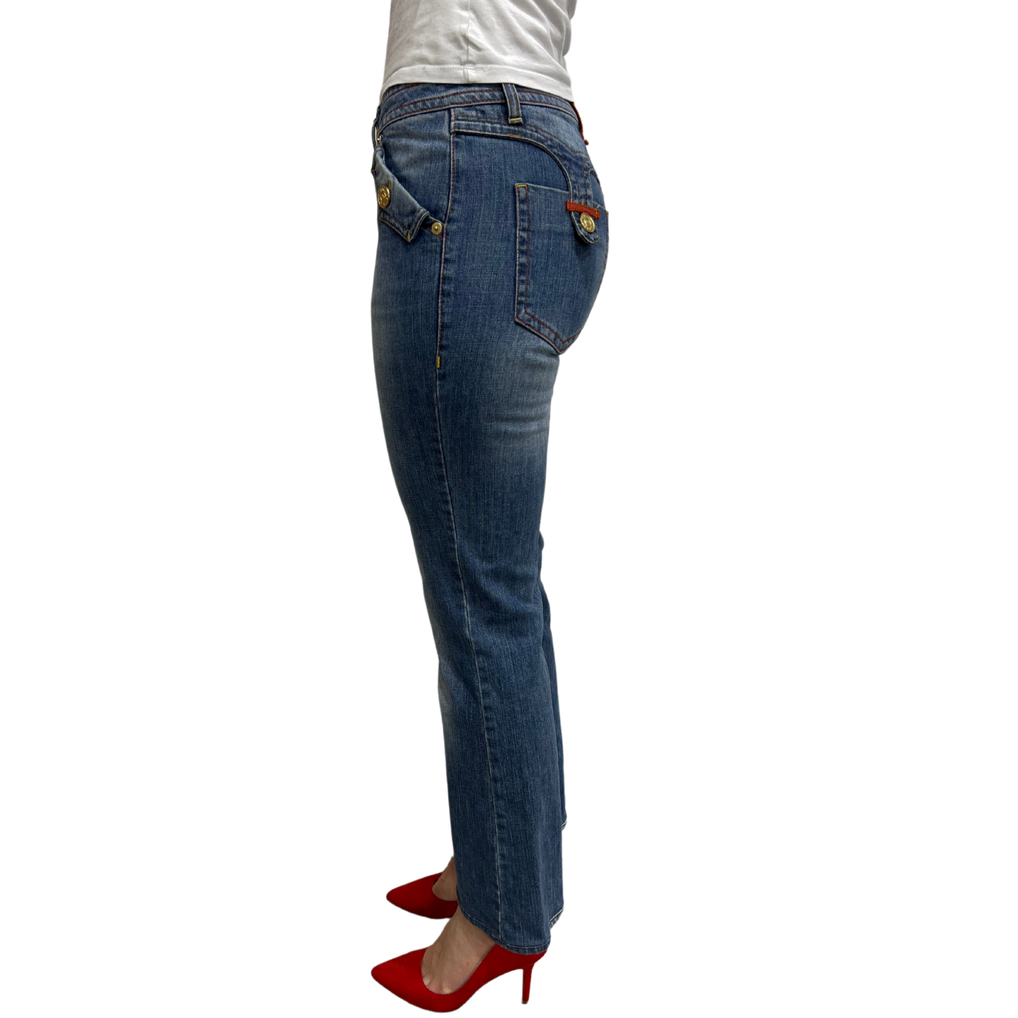 Vintage Versace Jeans Couture Straight-Leg Denim