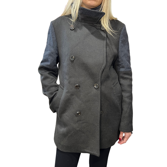 Codes Combine Wool-Blend Double-Breasted Coat