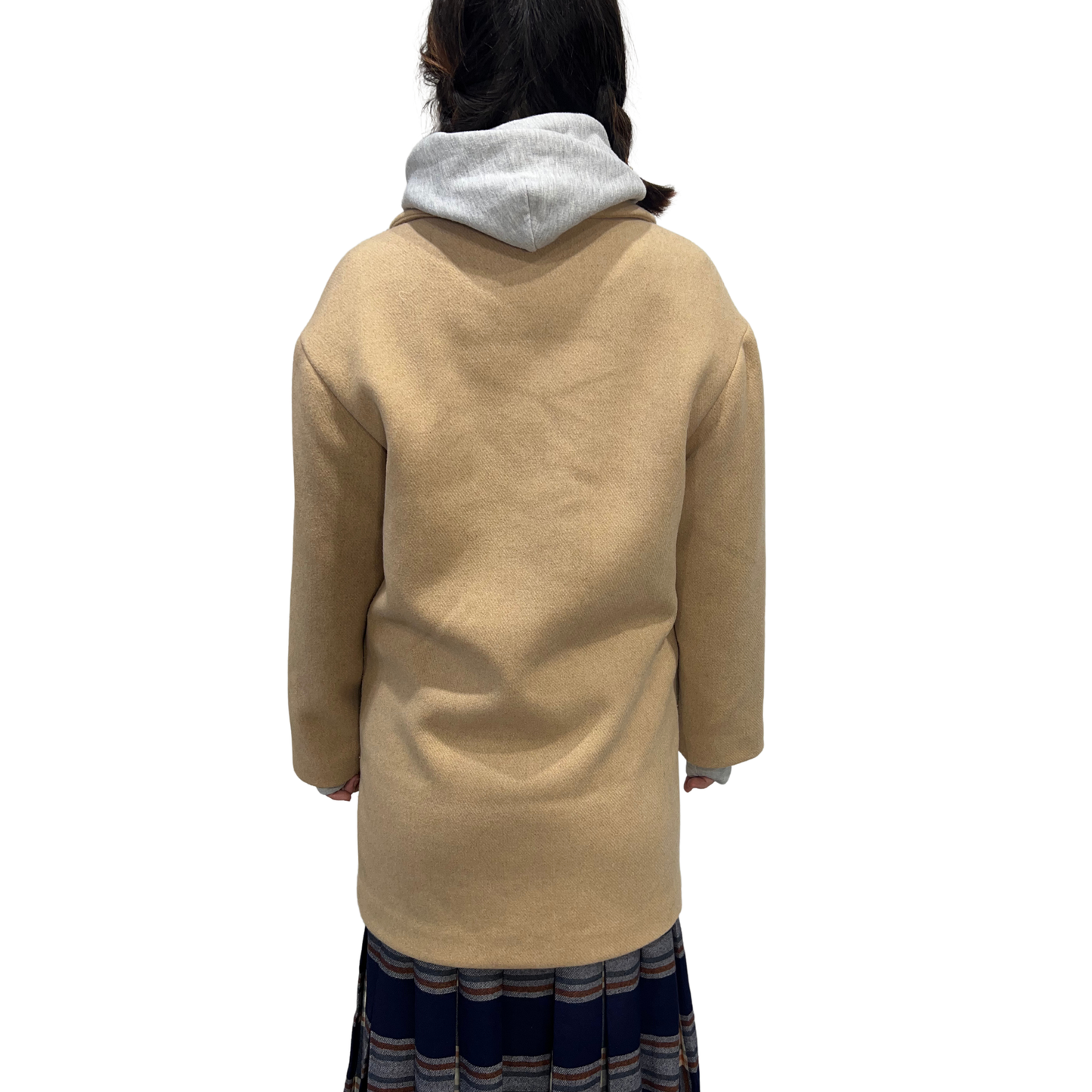 Abercrombie & Fitch Camel Wool-Blend Double-Breasted Coat*