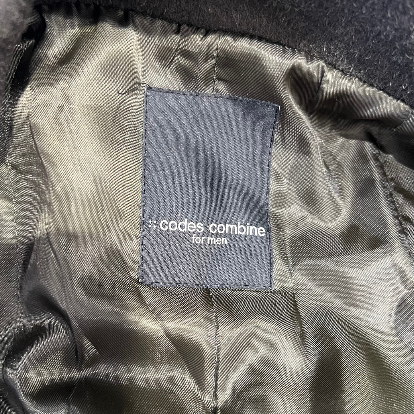 Codes Combine Wool-Blend Double-Breasted Coat